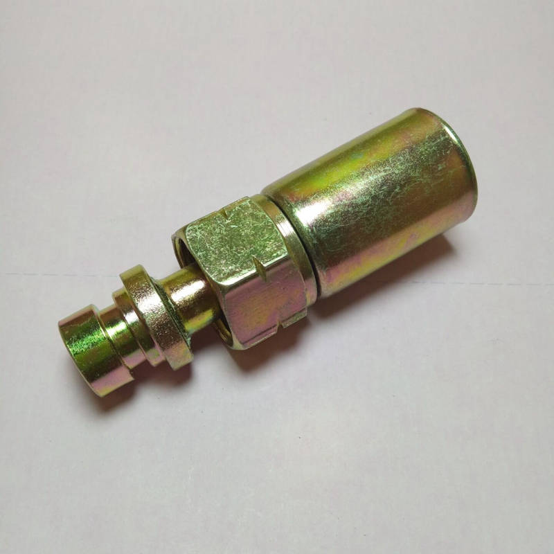 汽车空调铁接头3/4/5分管路接头OR普通口134环保口带铁套接头直弯