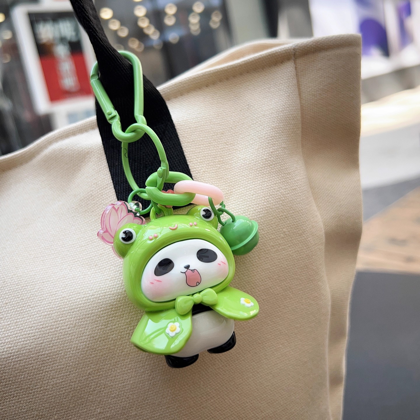 可爱PVC软胶熊猫钥匙扣礼品包挂小挂件伴手礼手信成都文创纪念品