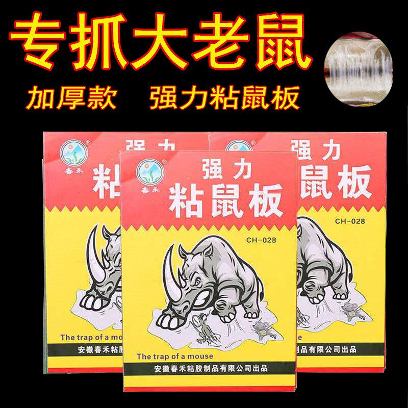 强力粘鼠板老鼠一窝端贴捉抓大老鼠贴驱鼠粘胶捕灭鼠神器克星家用