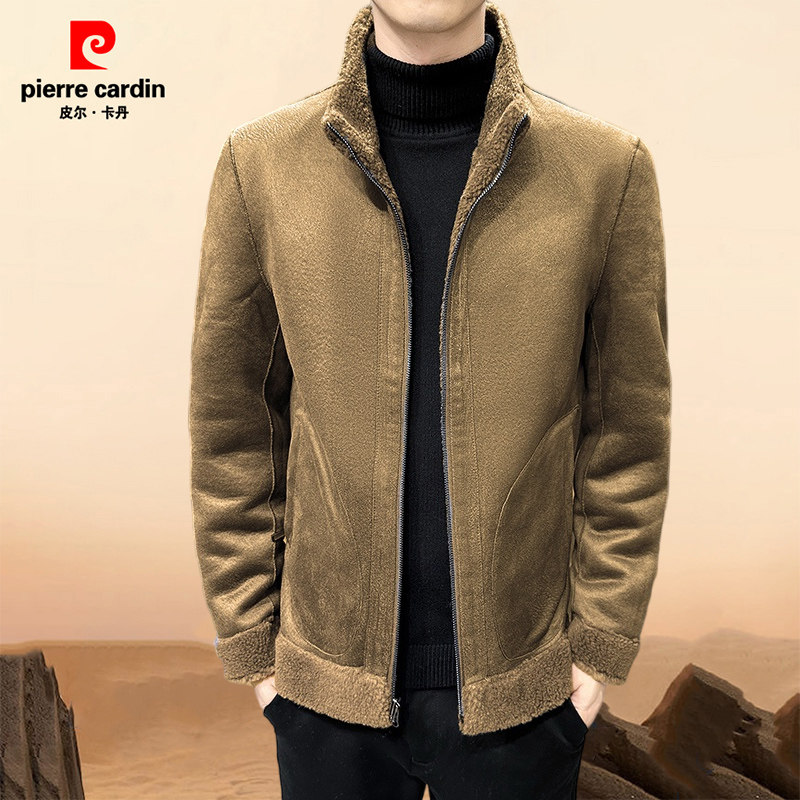 皮尔卡丹双面穿秋冬季羊毛皮草外套男士皮毛一体加厚保暖男装外套,男装,中老年上装,淘宝优惠券,粉丝福利购,淘宝优惠卷