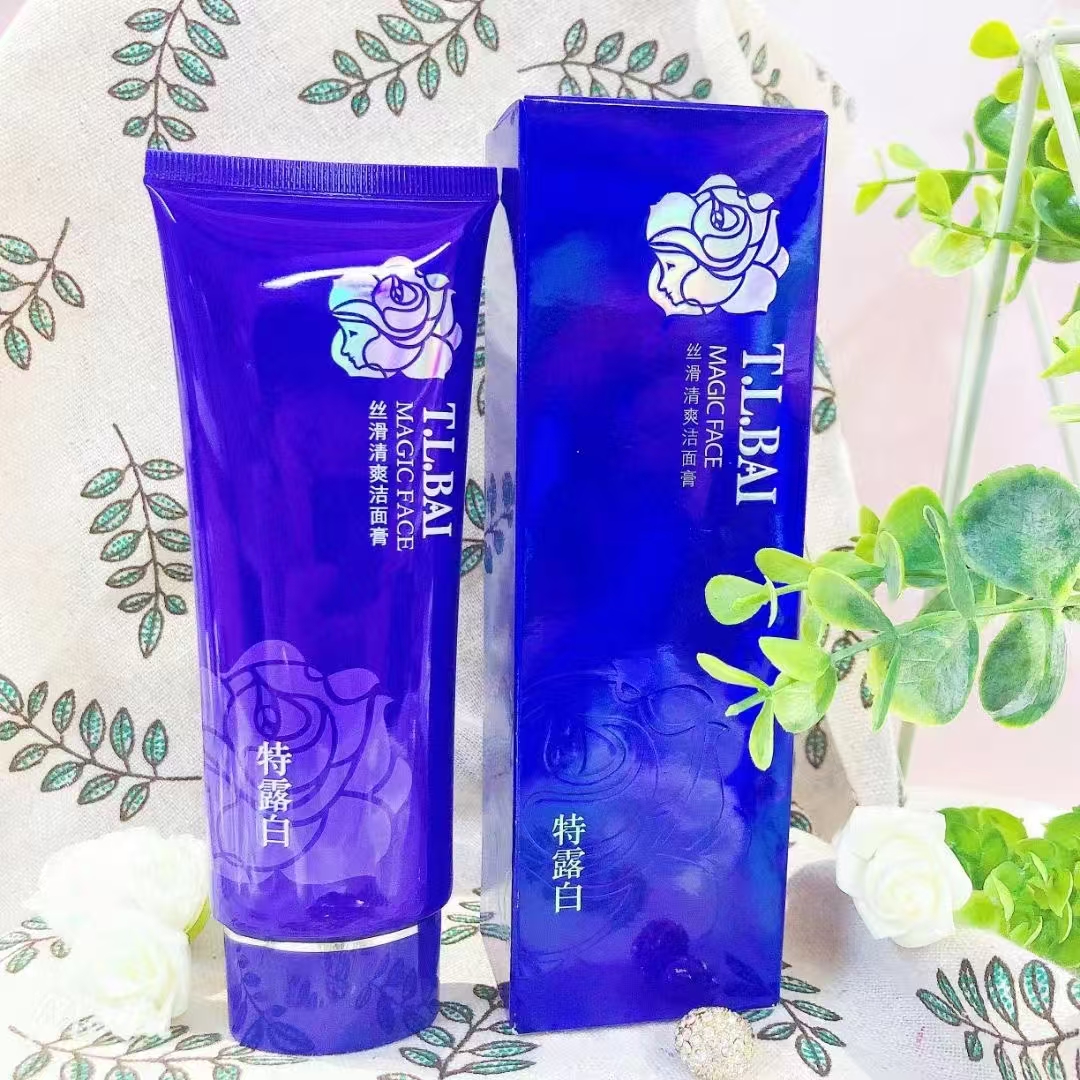 特露白丝滑清爽洁面膏120ml清洁肌肤污垢水嫩光泽男女可用