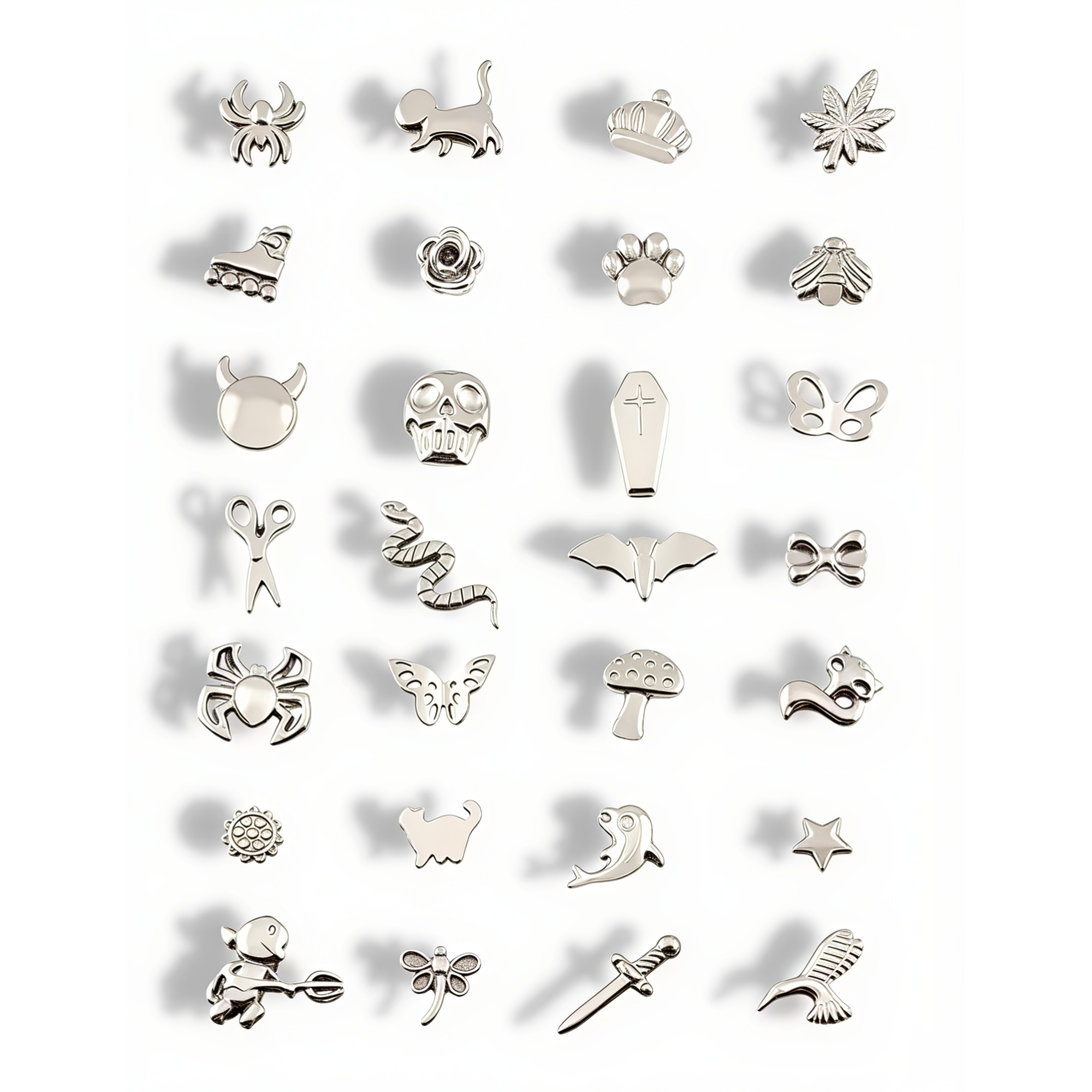 钛合金材质0.9牙饰品头/一对装