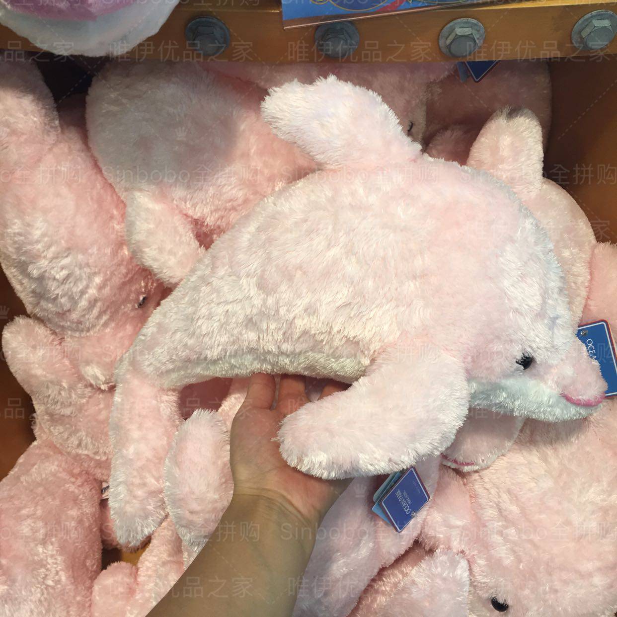 【香港海洋公园】粉色毛绒海豚公仔