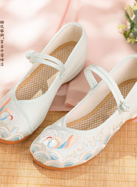 老北京布鞋女春夏季汉服鞋子民族风绣花鞋女古风软底舒适古装单鞋