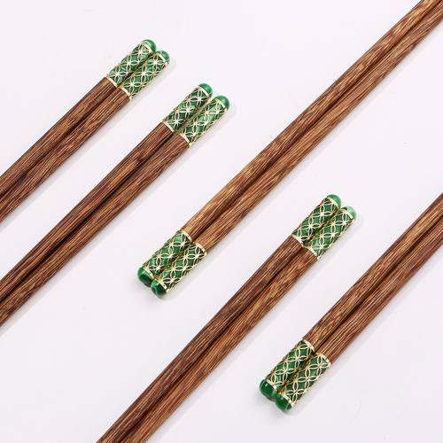 原木鸡翅木无漆无蜡筷子家用实木酒店饭店支持刻字100双免费刻字