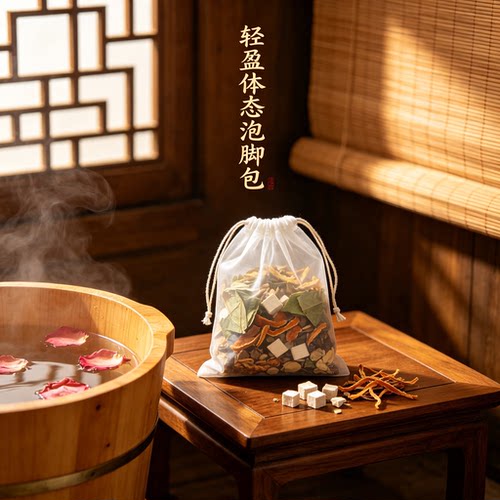 轻盈体态泡脚包 纯植物草本无硫无添加科学配比 儿童老人都能泡脚