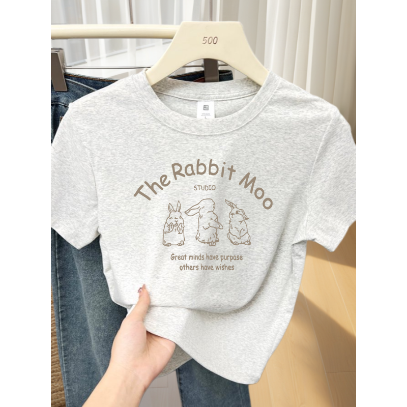 短袖T恤女夏装衣服女款2026年新款夏季好看漂亮女装夏天减龄上衣