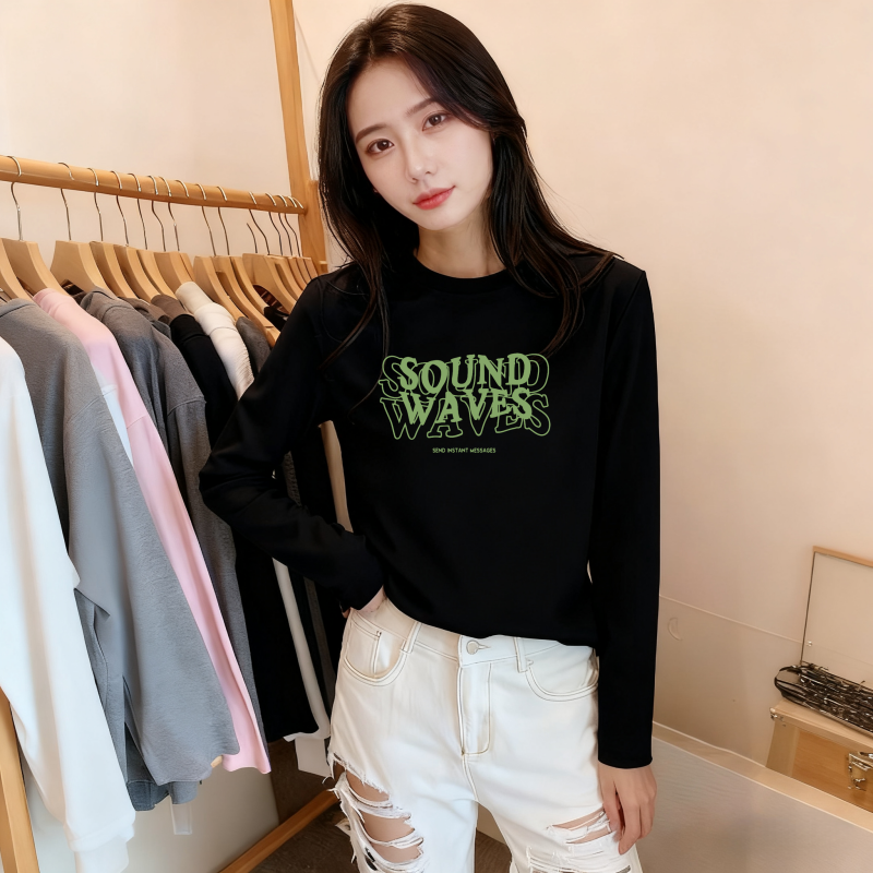 长袖T恤女春秋绝美超好看内搭打底衫2025新款今年流行薄款上衣冬