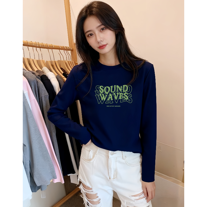 长袖T恤女春秋2025新款今年流行爆款超好看内搭打底衫可外穿上衣