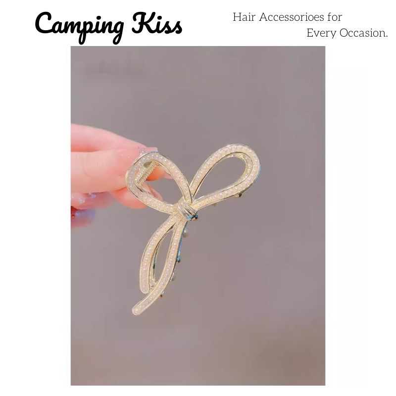 CampingKiss气质蝴蝶结发夹