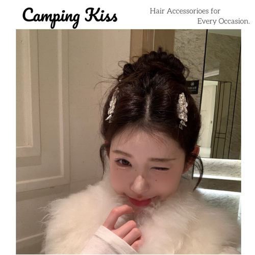 CampingKiss闪钻发夹无痕夹女