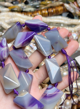 K547紫玛瑙一条29*18mm一条