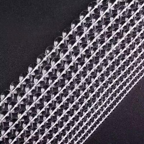 k9白水晶散珠半成品diy圆珠手工串珠手串手链3mm～20mm