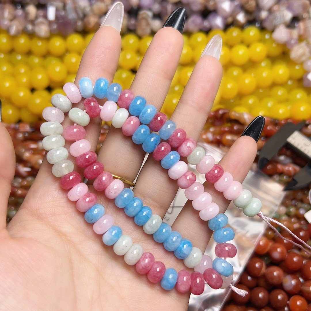 C119 8mm天然多宝石算盘一条,饰品/流行首饰/时尚饰品新,其他DIY饰品配件,淘宝优惠券,粉丝福利购,淘宝优惠卷