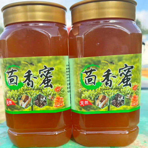 甘肃民勤特产茴香蜂蜜新采沙漠茴香正宗天然成熟蜂蜜1斤-6斤包邮