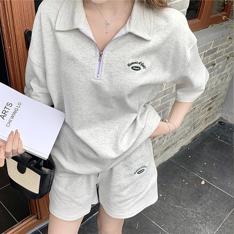2026夏天套装女款新款茶系穿搭一整套休闲运动风成套搭配两件套潮图片