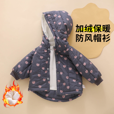 婴儿外套女宝宝秋冬超好看小月龄女宝洋气时髦外穿防风防寒小上衣