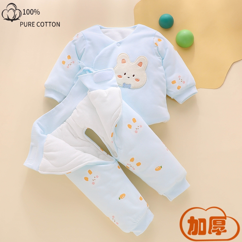 衣服分体新生婴儿加厚棉服秋冬季