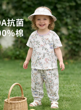 73码婴儿衣服分体夏季薄款80女宝夏天夏服10月龄一到两岁宝宝夏装