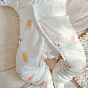 夹棉冬天保暖内穿3棉裤 婴儿裤 0一6月新生初生a类冬季 52码 子秋冬款