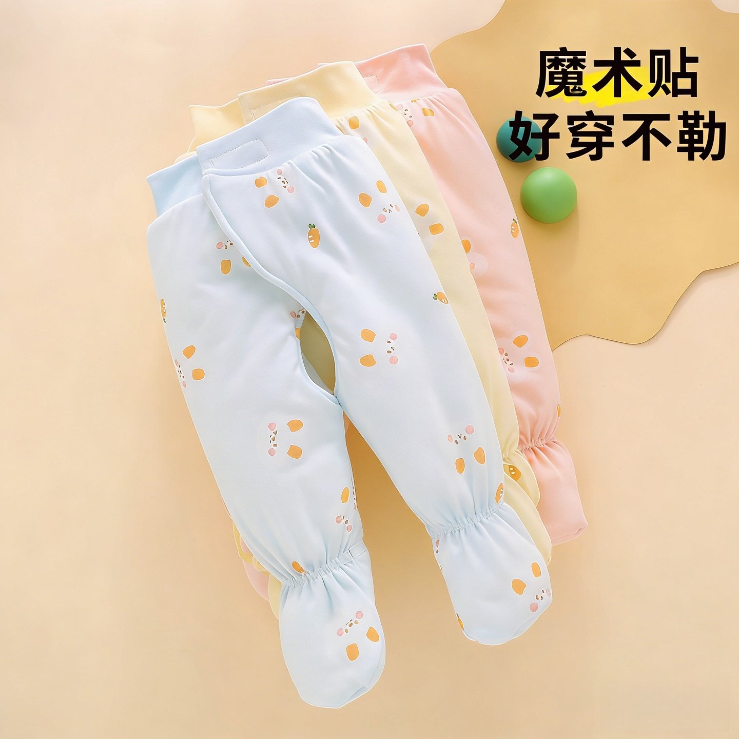 宝宝裤子冬加厚包脚棉裤冬季夹棉保暖不勒肚子冬天连脚婴儿开裆裤,童装/婴儿装/亲子装,保暖裤,淘宝优惠券,粉丝福利购,淘宝优惠卷