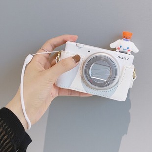 适用索尼ZV1F收纳包ZV1M2相机壳皮套ZV1二代保护底座挂绳装饰配件