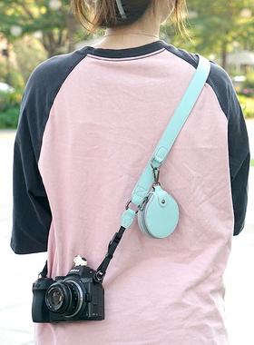 适用富士XS20微单肩带奥林巴斯em10/EPL8挂绳佳能R50减压斜挎背带