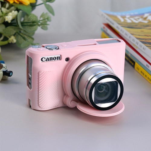 适用佳能g7x2可爱相机包g7x3保护套SX740HS硅胶套R50/R8/R100软壳