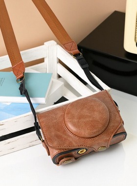 适用佳能SX740hs相机包SX720皮套收纳包SX730HS硅胶保护套外壳