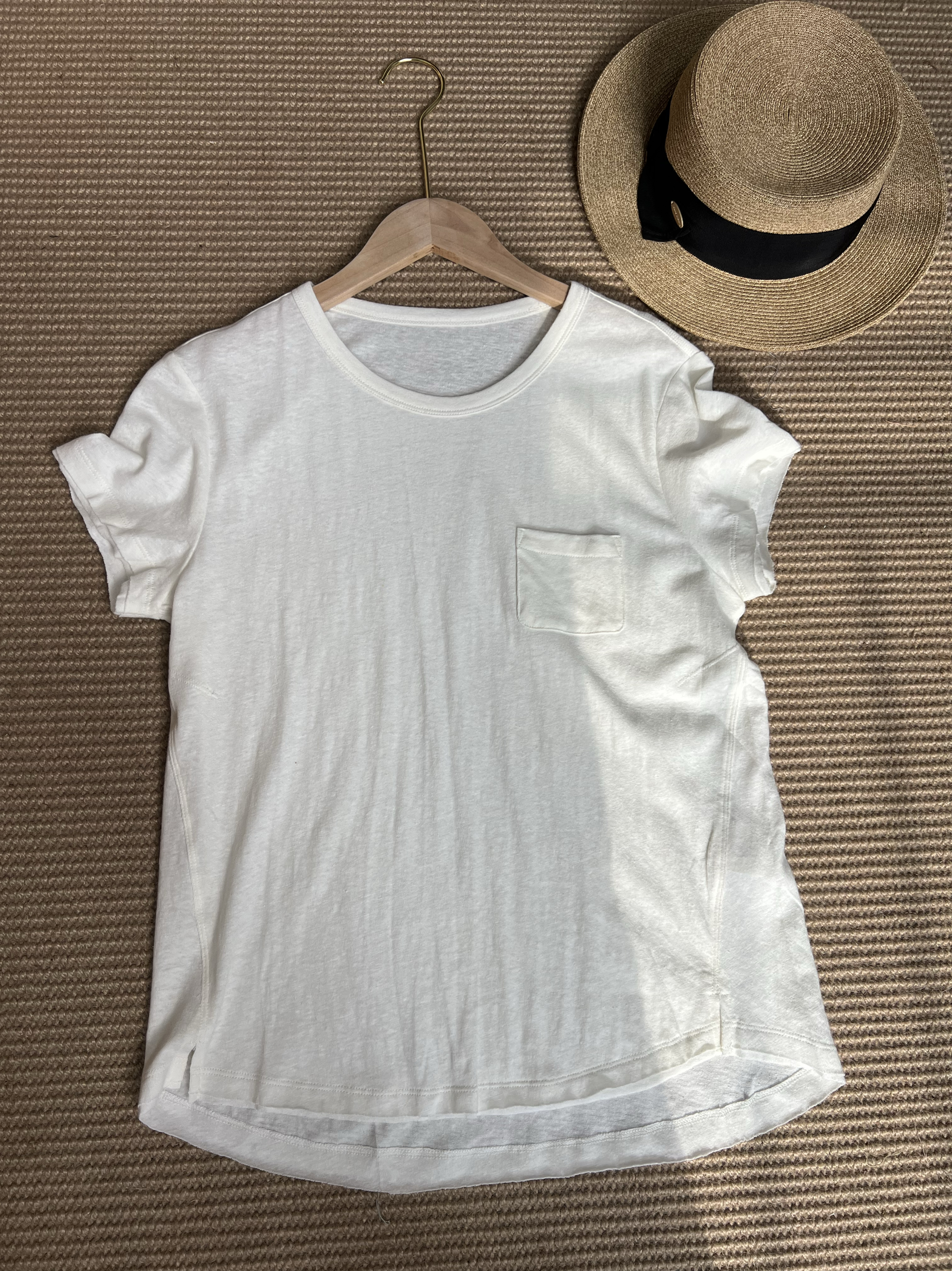 素锦2025年夏季新款棉麻短袖T恤女宽松显瘦百搭休闲文艺风