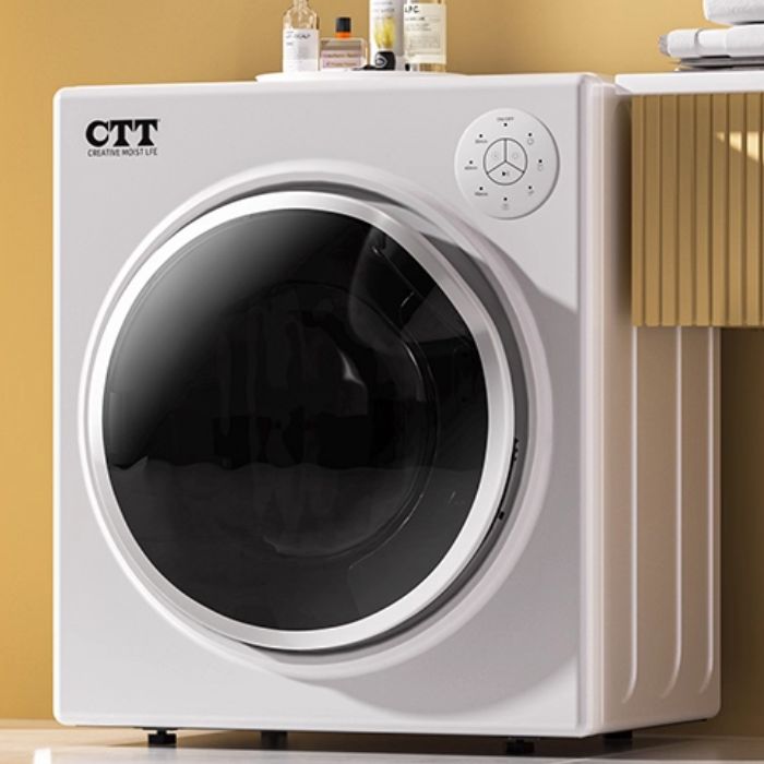 CTT烘干机家用速干衣服6.5kg全自动不锈钢滚筒式干衣机衣服烘衣机