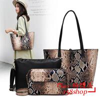 Three Piece Luxury Handbag Women Leather Shoulder Bag Sub -bag