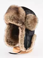 Winter Faux Fur Hat With Ear Flaps Russian Outdoor Warm Cap