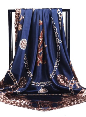 Silk Scarves Women Square Head Scarf chiffon Shawl 90*90丝巾