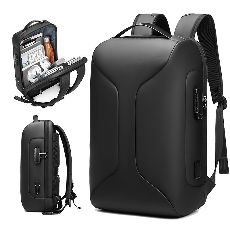 New bag laptop usb charging waterproof backpack 定型双肩背包