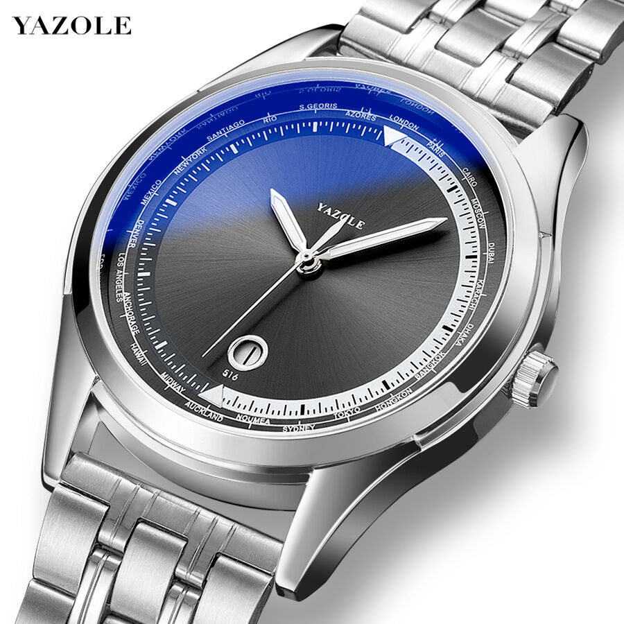 Luxury quartz watch men luminous waterproof business watch