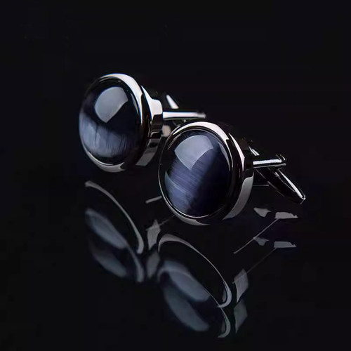 猫眼石礼盒装cufflinks衬衫袖扣