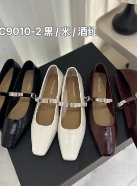 玛丽珍鞋女2025春季新款韩版一字扣带潮流法式单鞋女C9010-2