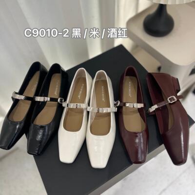 玛丽珍鞋女2025春季新款韩版一字扣带潮流法式单鞋女C9010-2