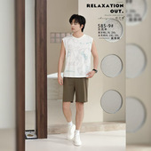 睡衣 舒适可外穿男士 悦容服饰2026年新款 纯之缘莫莱棉圆领背心短袖