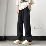 XZ612-K66-P45控68【现货】立体裁剪直筒宽松水洗工装裤3，男装休闲裤，星座612