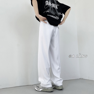 XZ612-K608-P55 控75 夏季薄款速干冰丝休闲裤 透气凉爽西裤2图片