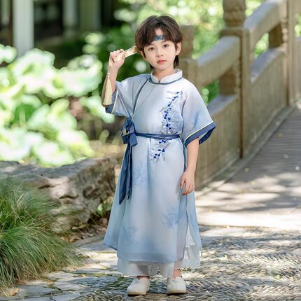男童汉服2026新款儿童帅气国风宝宝毕业照日常服表演服唐装新中式
