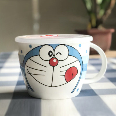 面杯陶瓷带盖带把密封碗泡方便面碗便当饭盒可微波炉碗筷套装学生,餐饮具,碗,淘宝优惠券,粉丝福利购,淘宝优惠卷