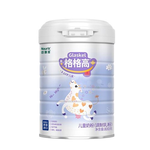 纽瑞滋格格高儿童成长奶粉800g罐装用于3岁以上26年9月到期