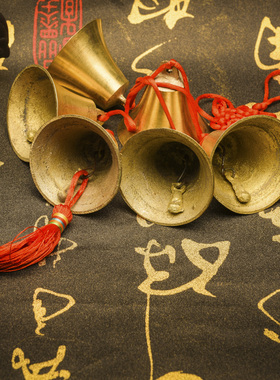 铜铃铛风铃挂饰铃铛挂件铜钟门饰摆件挂门家居装饰摆设