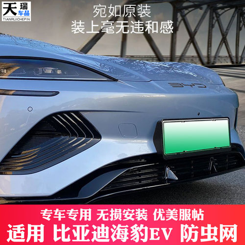 适用22-24款比亚迪海豹ev专用防虫网预防进风口防护罩蚊虫保护网