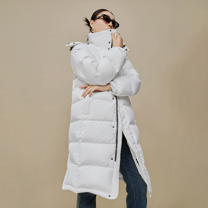 羽绒服105白鹅绒外套韩版连帽
