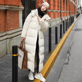 cocosong羽绒服女2025年冬新款 过膝到脚踝到脚腕 加厚连帽加长款