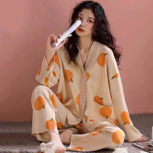 100%纯棉家居服套装女士